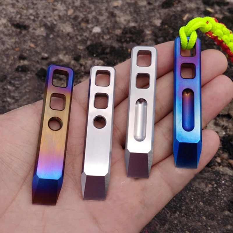 

Titanium Alloy TC4 Crowbar EDC Tool Hex Wrench Key Chain Pendant Outdoor Pocket Multi Tools