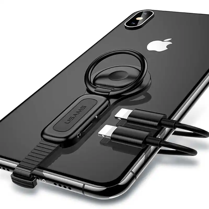 3 in 1 Adapter Cable For Lightning Apple iPhone 6 7 8 iPad Headset Digital Audio Converter Finger Ring Magnetic Bracket in car
3 in 1 Adapter Cable For Lightning Apple iPhone 6 7 8 iPad Headset Digital Audio Converter Finger Ring Magnetic Bracket in car