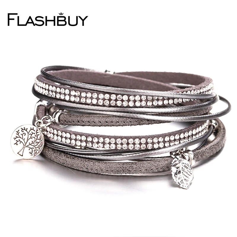Flashbuy Alloy Leather Bangles For Women Rhinestones Bracelet Crystal Jewelry Gift Women Accessories Fashion Jewelry
Flashbuy Alloy Leather Bangles For Women Rhinestones Bracelet Crystal Jewelry Gift Women Accessories Fashion Jewelry