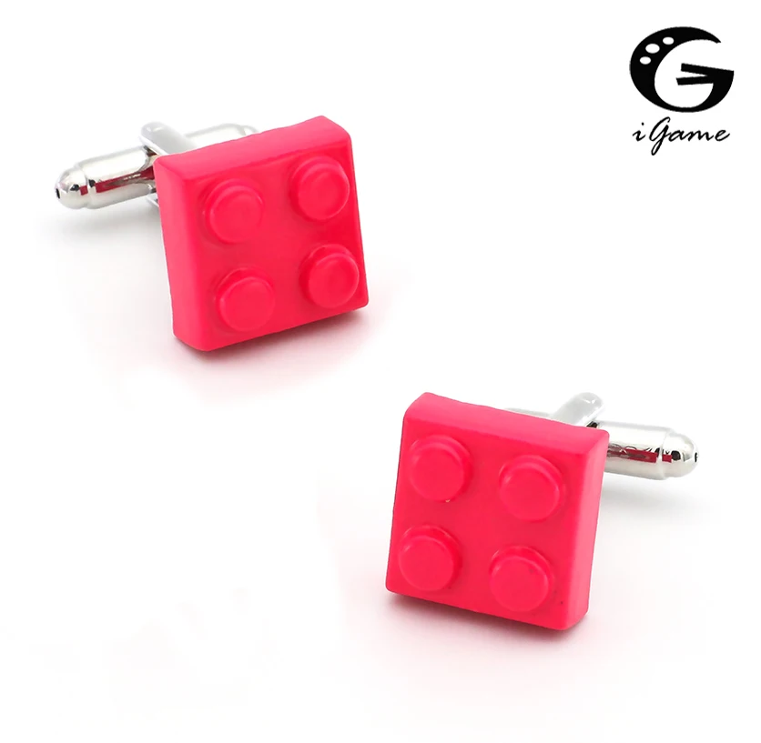 iGame New Arrival Lady Cuff Links Rose Pink Color Brass Material Blocks Design X-mas Gift Free Shipping 
iGame New Arrival Lady Cuff Links Rose Pink Color Brass Material Blocks Design X-mas Gift Free Shipping