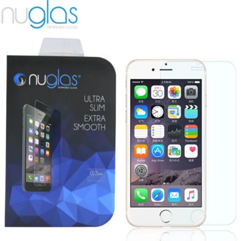 original Nuglas tempered glass 9H Ultra-thin Premium Tempered Glass Screen Protector for iPhone 7 8 with retail package
original Nuglas tempered glass 9H Ultra-thin Premium Tempered Glass Screen Protector for iPhone 7 8 with retail package