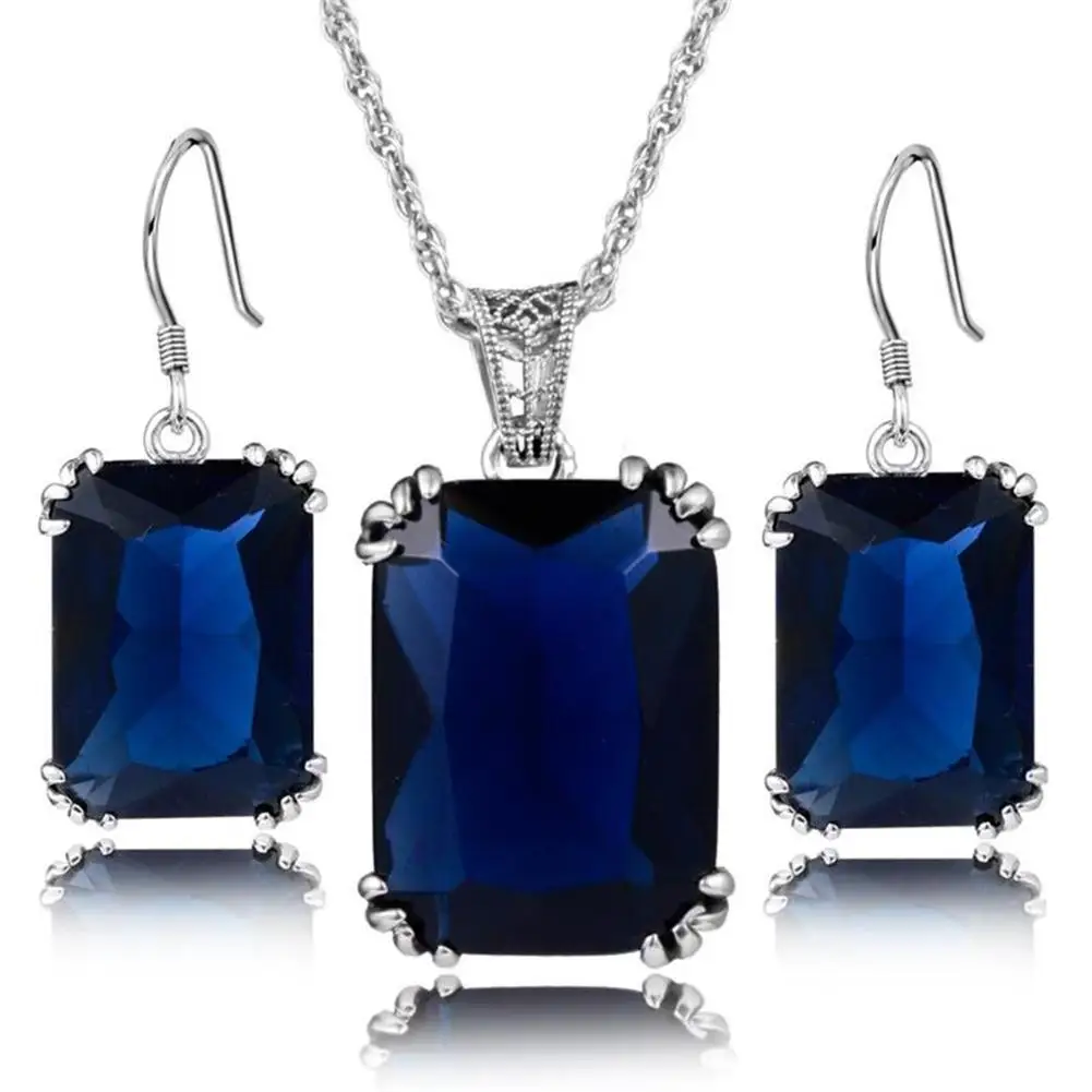 Women 3Pcs/Set Vintage party Square Rhinestone Pendant Necklace Hook Earrings parure bijoux femme mariage
Women 3Pcs/Set Vintage party Square Rhinestone Pendant Necklace Hook Earrings parure bijoux femme mariage