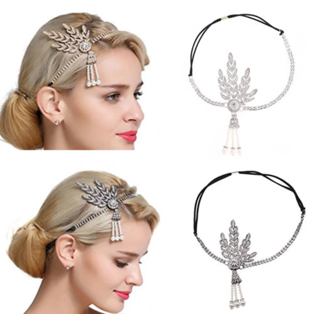 Art Deco Women 1920s Vintage Bridal Headpiece Costume Hair Accessories Flapper Great Gatsby Leaf Medallion Pearl Headband
Art Deco Women 1920s Vintage Bridal Headpiece Costume Hair Accessories Flapper Great Gatsby Leaf Medallion Pearl Headband