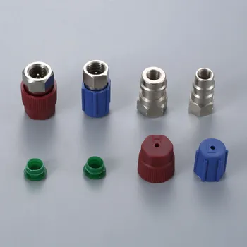 AC 3/8" 7/16" Port Adapter Retrofit R12 R22 To R134a Retrofit Adapters Valve Fitting W/ Caps Valves Core Air-conditioning Parts
AC 3/8" 7/16" Port Adapter Retrofit R12 R22 To R134a Retrofit Adapters Valve Fitting W/ Caps Valves Core Air-conditioning Parts