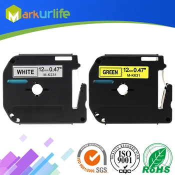 2 PCS/Lot M-K231/M-K631 Cassette Label Compatible for Brother P touch printer PT100 PT65 PT85 12mm (1/2") x 8m
2 PCS/Lot M-K231/M-K631 Cassette Label Compatible for Brother P touch printer PT100 PT65 PT85 12mm (1/2") x 8m