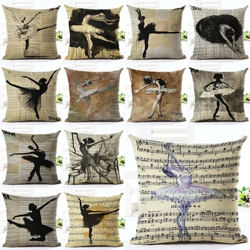 2016 Fashion Style Ballerina Print Home Decorative Bed Cushion Throw Pillow Case Vintage Cotton Linen Square Pillows 
2016 Fashion Style Ballerina Print Home Decorative Bed Cushion Throw Pillow Case Vintage Cotton Linen Square Pillows