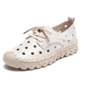 2018 new style shoes fashion leather hollow flat shoes leather soft bottom casual shoes.
2018 new style shoes fashion leather hollow flat shoes leather soft bottom casual shoes.