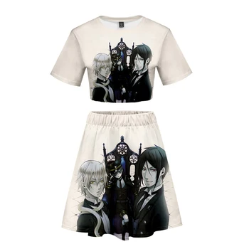 Black Butler 3D Two Pieces Skirt 2019 Hot Anime Short Sleeve T-shirt + Skirt Japan Little Sexy Dew Belly T-shirt Women+Skirt
Black Butler 3D Two Pieces Skirt 2019 Hot Anime Short Sleeve T-shirt + Skirt Japan Little Sexy Dew Belly T-shirt Women+Skirt