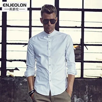 Enjeolon brand camisa masculina Men Shirt,Blouse Long Sleeve clothing,2 color solid cotton Shirt Clothes C2115
Enjeolon brand camisa masculina Men Shirt,Blouse Long Sleeve clothing,2 color solid cotton Shirt Clothes C2115