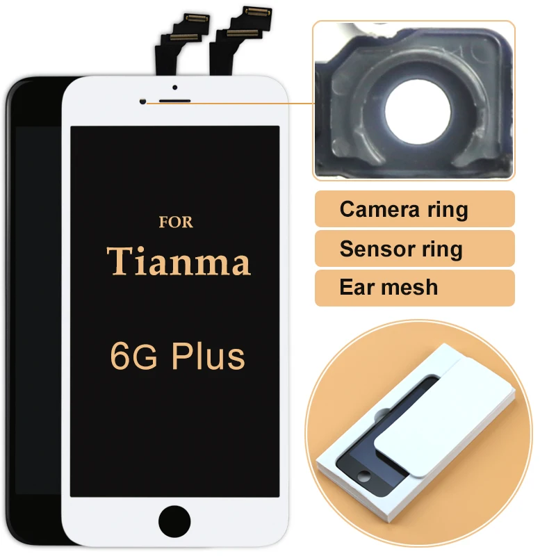 10pcs Tianma For iPhone 6P/6+ LCD Display Spare Parts Assembly Replacement 5.5" For iPhone 6 Plus Touch Screen Free DHL&Gifts
10pcs Tianma For iPhone 6P/6+ LCD Display Spare Parts Assembly Replacement 5.5" For iPhone 6 Plus Touch Screen Free DHL&Gifts