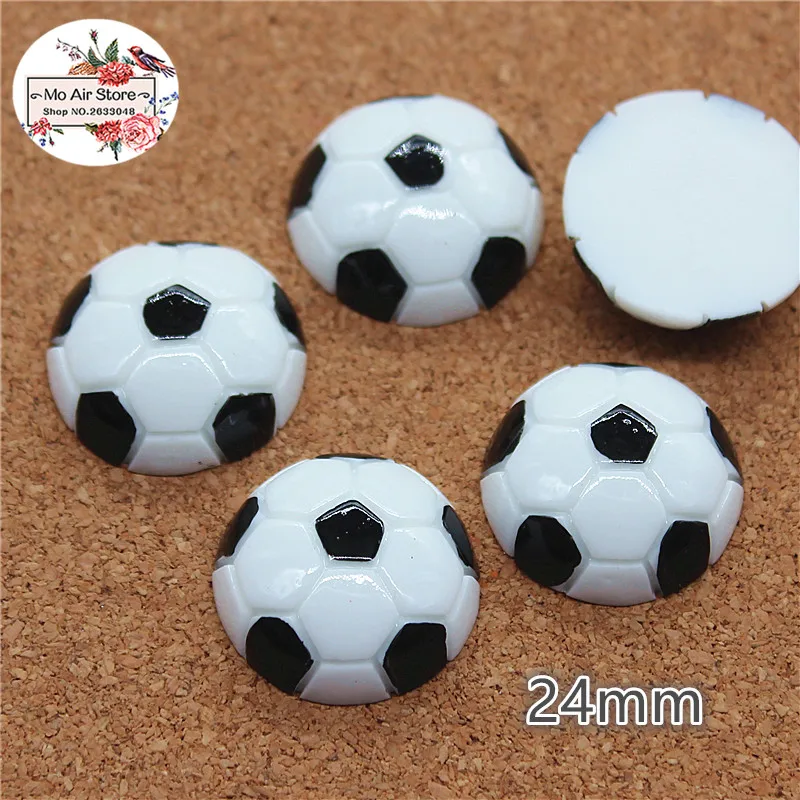 10pcs Resin football sports flat back Cabochon Art Supply Decoration Charm Craft DIY 24mm
10pcs Resin football sports flat back Cabochon Art Supply Decoration Charm Craft DIY 24mm
