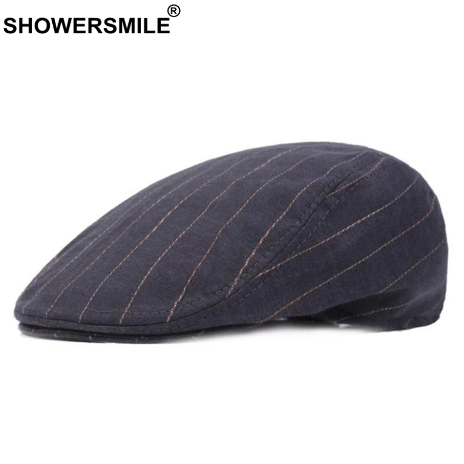SHOWERSMILE Striped Berets For Men Cotton Grey Classic Flat Cap Male Vintage Summer Autumn Casual Ivy Duckbill Hat New Fashion
SHOWERSMILE Striped Berets For Men Cotton Grey Classic Flat Cap Male Vintage Summer Autumn Casual Ivy Duckbill Hat New Fashion