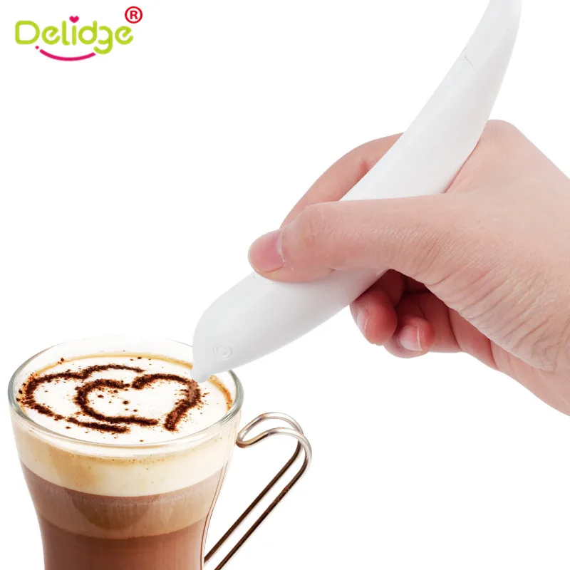 Delidge 2pcs/set Electrical Latte Art Pen for Coffee Cake Spice Pen Cake Decoration Pen Coffee Carving Pen Baking Pastry Tools
Delidge 2pcs/set Electrical Latte Art Pen for Coffee Cake Spice Pen Cake Decoration Pen Coffee Carving Pen Baking Pastry Tools