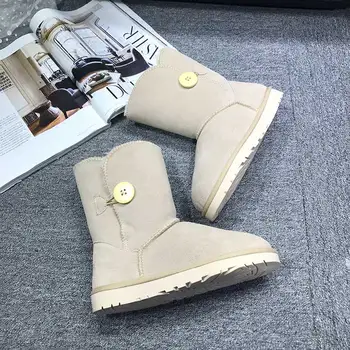 XDXUGG Cow Suede Mid-Calf Snow Boots high quality Fashion Cow-Suede Genuine with 100% Wool inner Winter Snow Boots
XDXUGG Cow Suede Mid-Calf Snow Boots high quality Fashion Cow-Suede Genuine with 100% Wool inner Winter Snow Boots