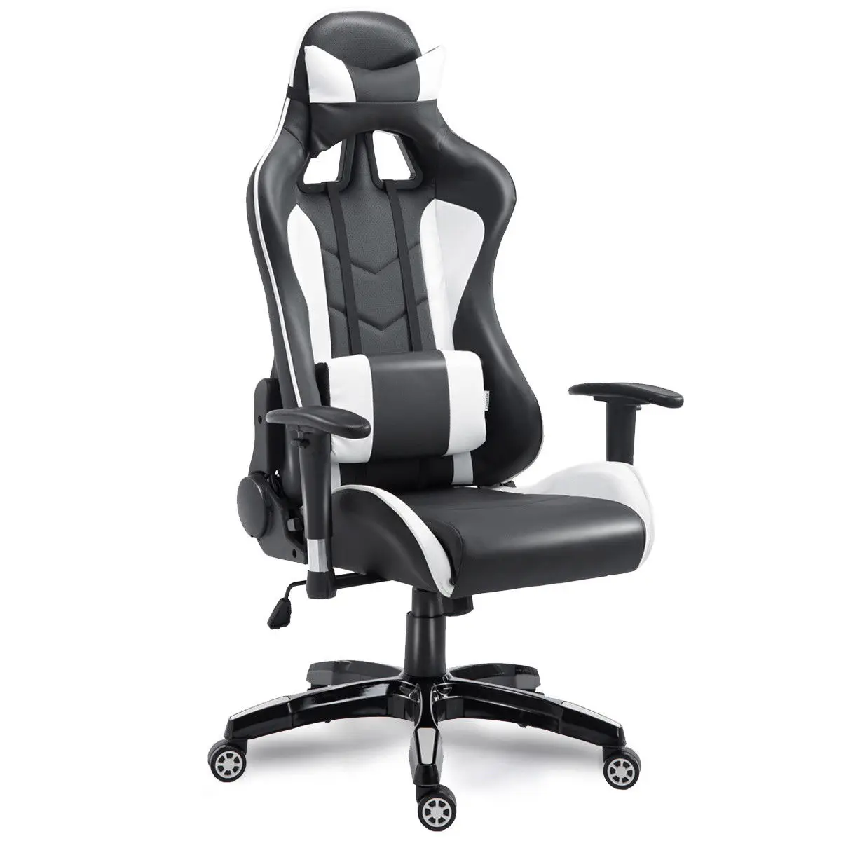 Costway High Back Executive Racing Reclining Gaming Chair Swivel PU Leather Office Chair
Costway High Back Executive Racing Reclining Gaming Chair Swivel PU Leather Office Chair