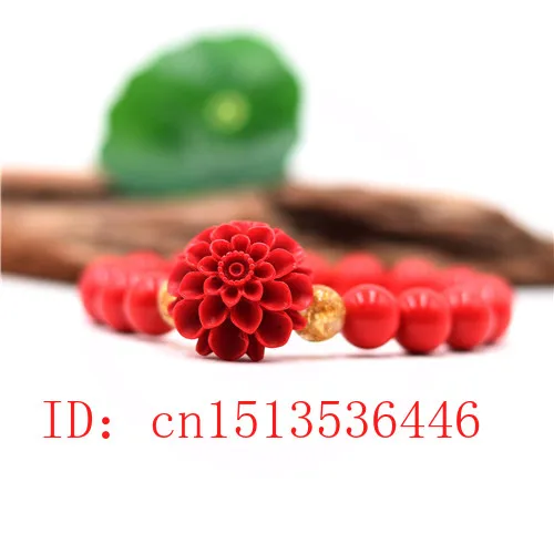 Chinese Natural Red Organic Cinnabar 10mm Beads Flower Elastic Bracelet Fashion Man ahd woman Luck Amulet Gifts
Chinese Natural Red Organic Cinnabar 10mm Beads Flower Elastic Bracelet Fashion Man ahd woman Luck Amulet Gifts