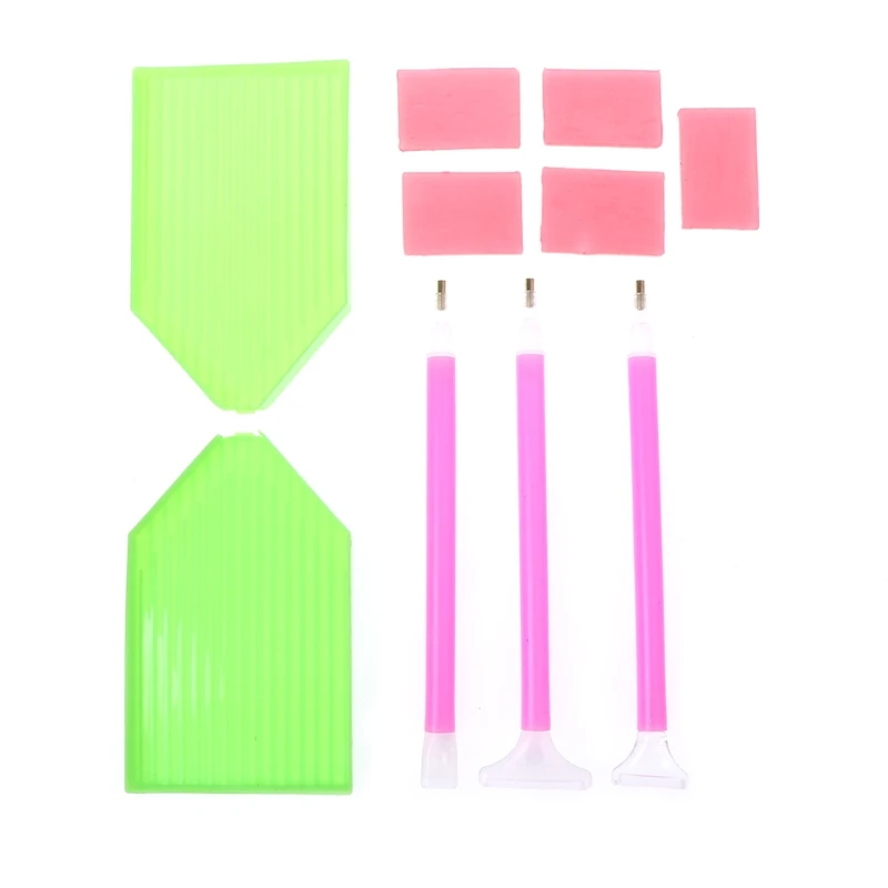 10Pcs Diamond Painting Cross Stitch Tool Kit Sticky Pen Glue Tray For DIY Crafts #20/15W | Дом и сад