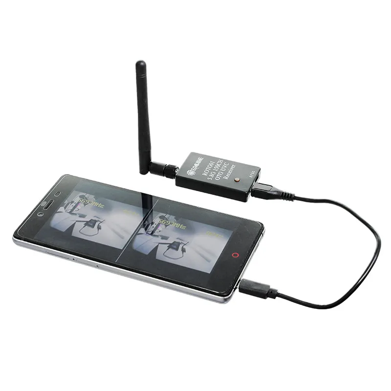 Eachine ROTG01 UVC OTG 5.8G 150CH Full Channel FPV Receiver For Android Mobile Phone Smartphone
Eachine ROTG01 UVC OTG 5.8G 150CH Full Channel FPV Receiver For Android Mobile Phone Smartphone