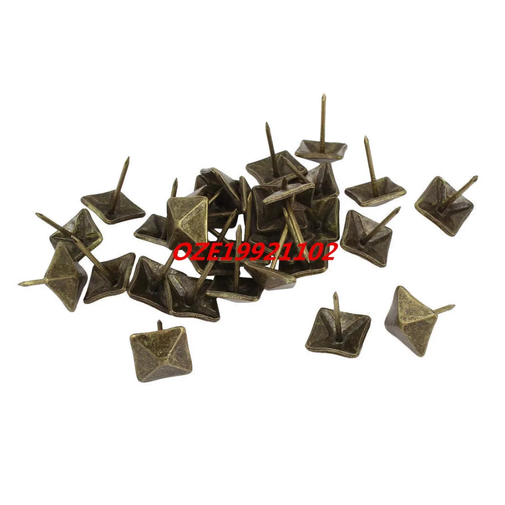Бронзовые тона квадратный дизайн доска сообщений Pushpins большой палец Tacks 14 мм