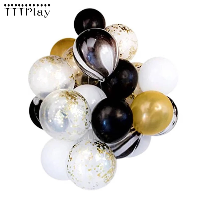20pcs 12inch Confetti Balloon Gold Black Latex Balloon Holiday Parties Wedding Decorations Air Balls Kid Birthday Party Supplies
20pcs 12inch Confetti Balloon Gold Black Latex Balloon Holiday Parties Wedding Decorations Air Balls Kid Birthday Party Supplies