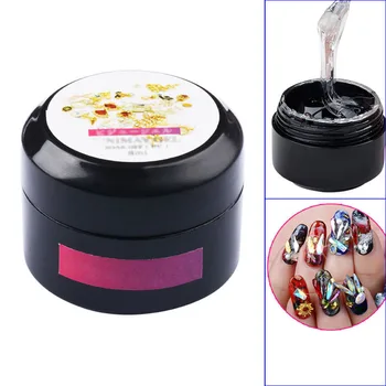 1pcs Professional Super Sticky 8ml UV Gel Nail Polish Glue Crystal Adhesives Transparent Clear Gel Nails Crafts Decor Tools