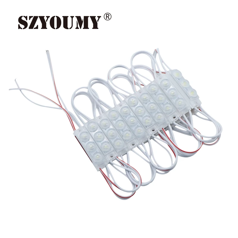 SZYOUMY LED Mini Module 40*10MM 2835 SMD IP68 Waterproof Injection Lens LED Sign Advertising Backlight DC12V 500PCS by DHL
SZYOUMY LED Mini Module 40*10MM 2835 SMD IP68 Waterproof Injection Lens LED Sign Advertising Backlight DC12V 500PCS by DHL