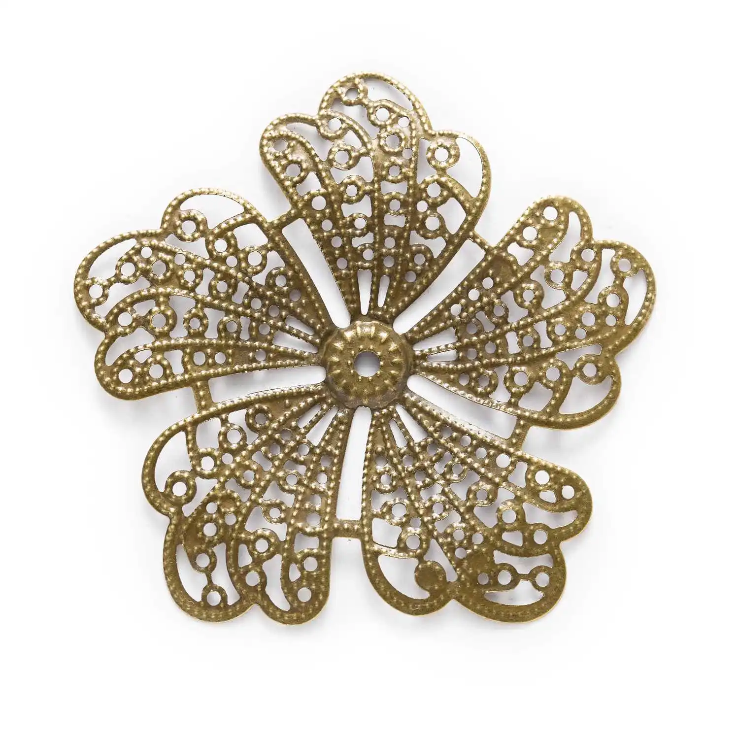 10/30 Piece Bronze Tone Filigree Flower Shaped Wraps Jewelry Making DIY Connnector Embellishments Findings 63x60mm
10/30 Piece Bronze Tone Filigree Flower Shaped Wraps Jewelry Making DIY Connnector Embellishments Findings 63x60mm