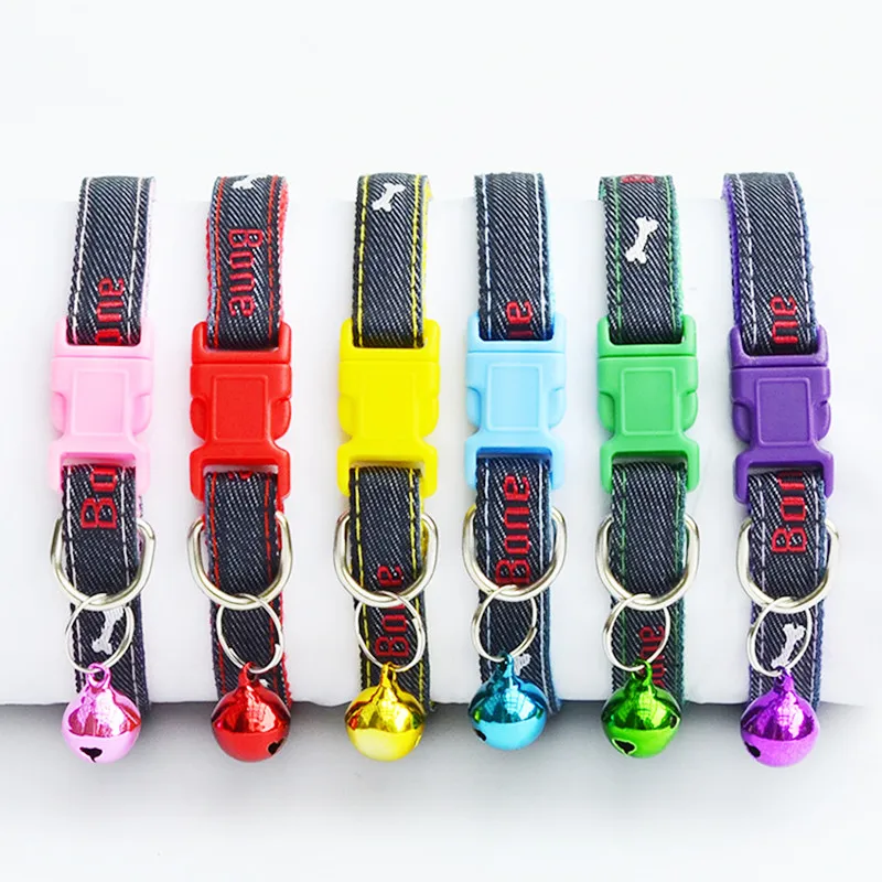 Misterolina New Fashion Bell Collar for Dog Accessories Denim Cloth Adjustable Neck Strap for Small Dogs Pet Supplies Chihuahua
Misterolina New Fashion Bell Collar for Dog Accessories Denim Cloth Adjustable Neck Strap for Small Dogs Pet Supplies Chihuahua