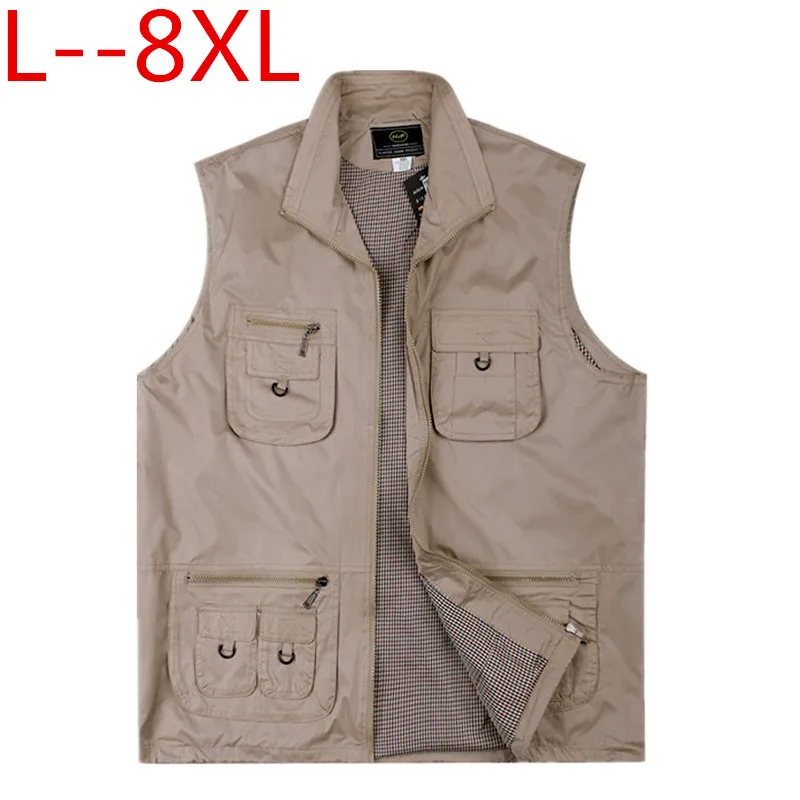 PLUS 10XL 9XL 8XL New Male Casual Summer Big Size Cotton Sleeveless Vest With Many Pockets Men Multi Pocket Photograph Waistcoat
PLUS 10XL 9XL 8XL New Male Casual Summer Big Size Cotton Sleeveless Vest With Many Pockets Men Multi Pocket Photograph Waistcoat