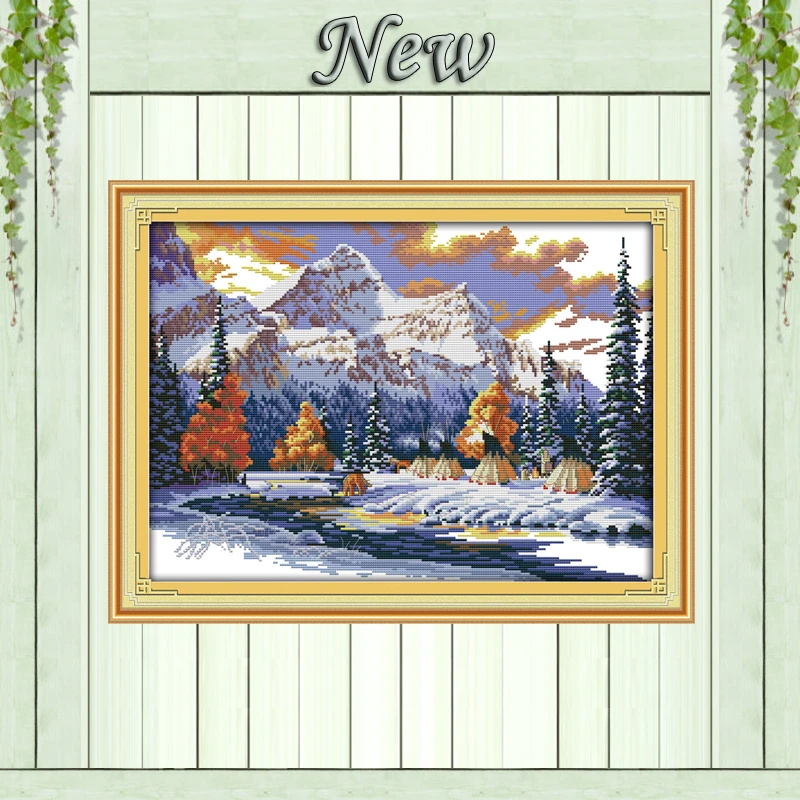 The snow of winter Scenery 11CT Counted printed on canvas DMC 14CT Cross Stitch kits,embroidery needlework Sets,house wall Decor
The snow of winter Scenery 11CT Counted printed on canvas DMC 14CT Cross Stitch kits,embroidery needlework Sets,house wall Decor