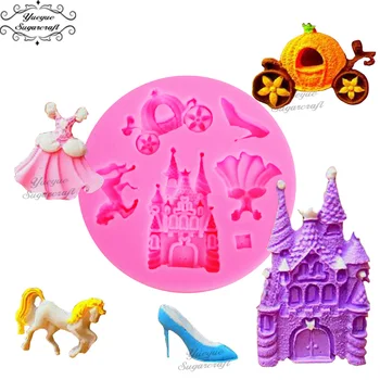 Princess castle Pumpkin carriage silicone mold fondant mold cake decorating tools chocolate gumpaste mold CK-SM-759
Princess castle Pumpkin carriage silicone mold fondant mold cake decorating tools chocolate gumpaste mold CK-SM-759