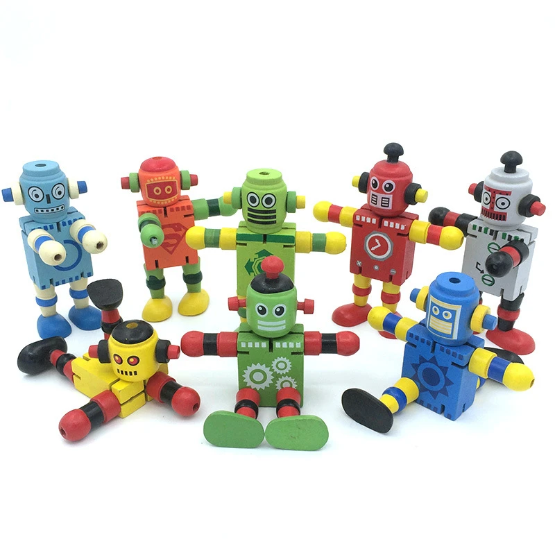 Creative toys Wooden elastic Children's educational Deformation joints robot mode Gifts for children | Игрушки и хобби