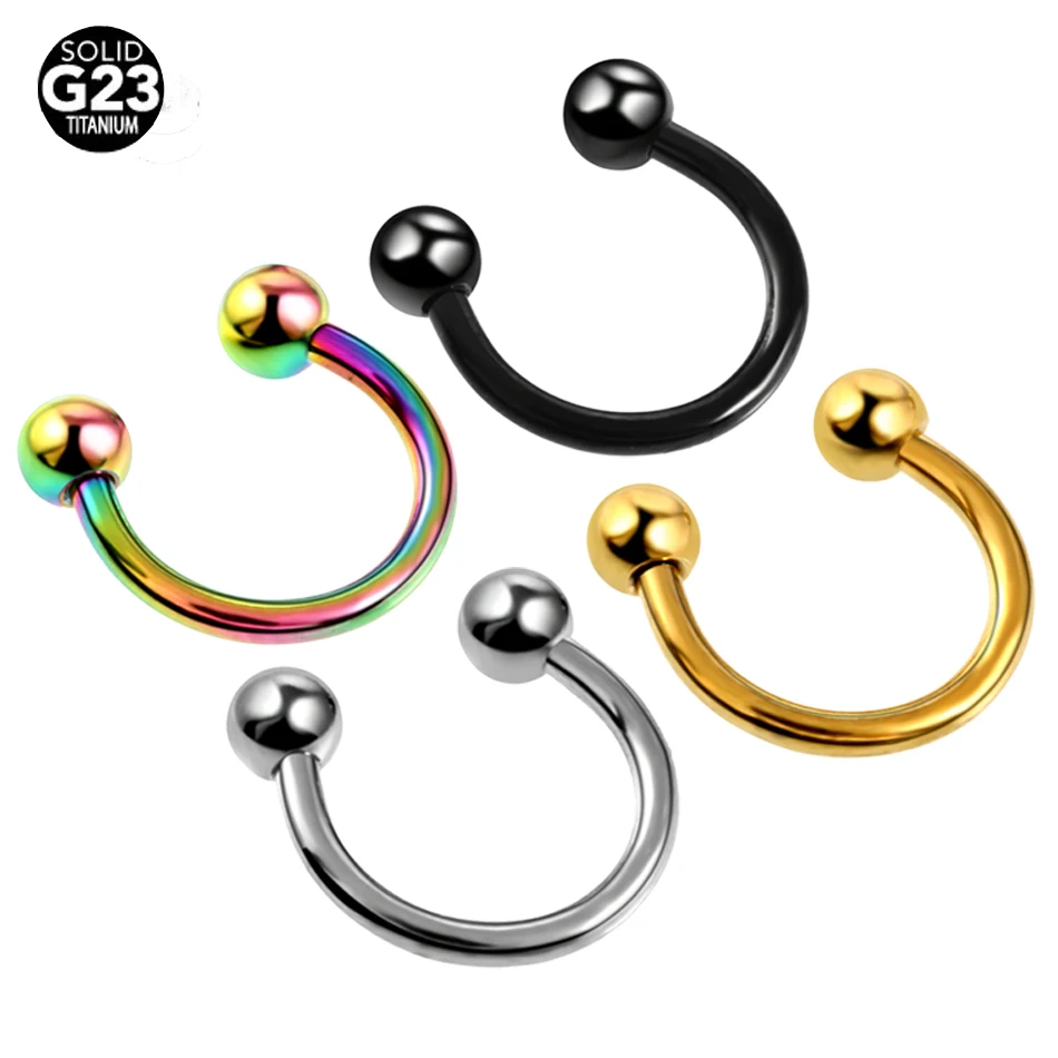 10PCS/lot Titanium Nose Rings Piercings Horseshoe Rings Helix Ear Cartiliage Rings Eyebrow Piercings Nipple Rings Body Pircings
10PCS/lot Titanium Nose Rings Piercings Horseshoe Rings Helix Ear Cartiliage Rings Eyebrow Piercings Nipple Rings Body Pircings