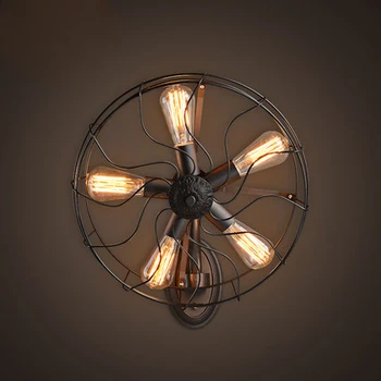 American Industrial Vintage Fan Wall Light Fixture Home Indoor Dinnig Room Foyer Restaurant Wall Lamps Cafes Pub Bar Lamps D45cm
American Industrial Vintage Fan Wall Light Fixture Home Indoor Dinnig Room Foyer Restaurant Wall Lamps Cafes Pub Bar Lamps D45cm