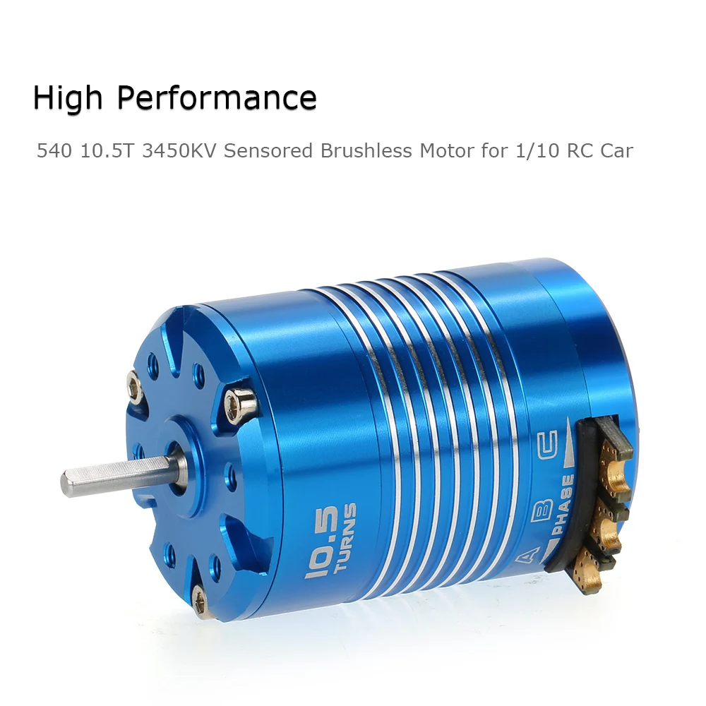 RC Brushless Motor High Performance 540 10.5T 3450KV Sensored Motor for 1/10 Remote Control Car Truck
RC Brushless Motor High Performance 540 10.5T 3450KV Sensored Motor for 1/10 Remote Control Car Truck