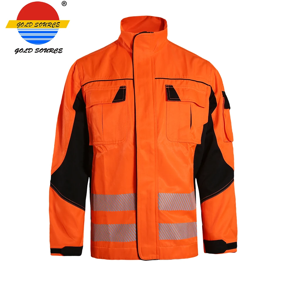 Светоотражающая оранжевая Мужская куртка Hi Vis | одежда
