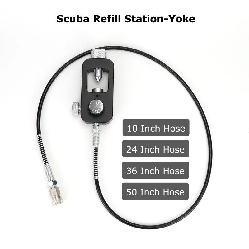 NEW Paintball Air Gun Airsoft PCP Air Rifle HPA Tank Scuba Yoke Refill Station With Hose 4500PSI 10Inch 24Inch 36Inch 50Inch
NEW Paintball Air Gun Airsoft PCP Air Rifle HPA Tank Scuba Yoke Refill Station With Hose 4500PSI 10Inch 24Inch 36Inch 50Inch