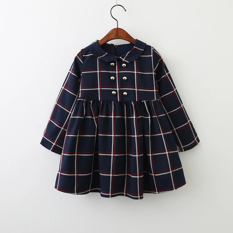 Autumn New Girls Dress England Style Baby Girl Clothes Long Sleeve Lapel Plaid Pattern Children'S Clothing
Autumn New Girls Dress England Style Baby Girl Clothes Long Sleeve Lapel Plaid Pattern Children'S Clothing