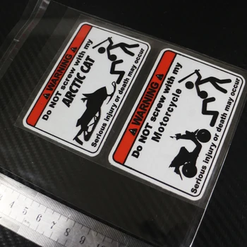 2PCS moto Styling Sticker Decals DO NOT SCREW with MY ARCTIC CAT Reflective sticker
2PCS moto Styling Sticker Decals DO NOT SCREW with MY ARCTIC CAT Reflective sticker