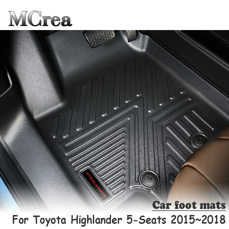 Mcrea Car Styling 3D Luxury TPE Floor Foot Mats For Toyota Highlander 5-Seats 2015 2016 2017 2018 Accessories Auto Car Carpet An
Mcrea Car Styling 3D Luxury TPE Floor Foot Mats For Toyota Highlander 5-Seats 2015 2016 2017 2018 Accessories Auto Car Carpet An