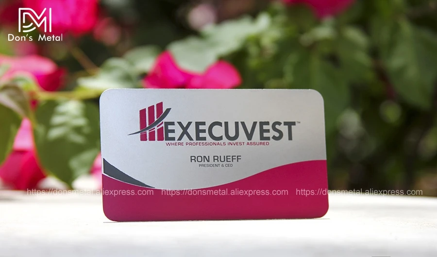 Personalized stainless steel business card high-grade metal membership card hollow metal business card customized