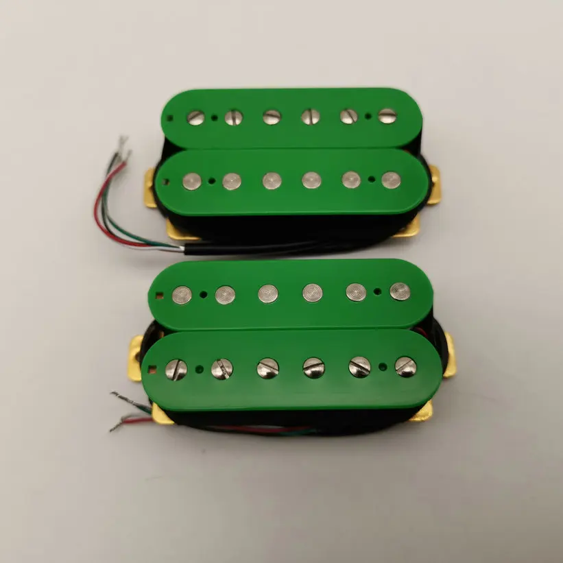 Green Cover Guitar Pickups Humbucker Ceramics Neck And Bridge Electric Guitar Pickups 4C
Green Cover Guitar Pickups Humbucker Ceramics Neck And Bridge Electric Guitar Pickups 4C