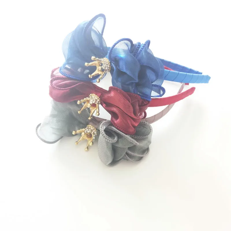 6pcs/lot Gauze Hair Bow Butterfly Hairbands Blue and Burgundy Headband with Metal Crown Simulated Crystal Rhinestone Head Band
6pcs/lot Gauze Hair Bow Butterfly Hairbands Blue and Burgundy Headband with Metal Crown Simulated Crystal Rhinestone Head Band