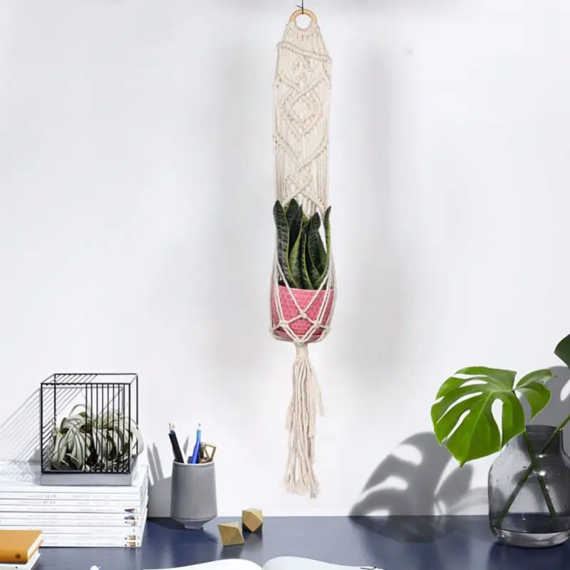 Home Decor Bohemian Tapestry Hanging Basket Pendant Cotton Simple Wall Restaurant Bar Decoration Flower Pot Mesh Wall Decoration
Home Decor Bohemian Tapestry Hanging Basket Pendant Cotton Simple Wall Restaurant Bar Decoration Flower Pot Mesh Wall Decoration
