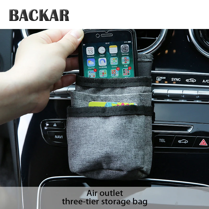 BACKAR Car Air Outlet Bag Oxford Mobile Phone Holder Accessories For Toyota Coralla CHR Fiat 500 Punto Renault megane duster 2 3
BACKAR Car Air Outlet Bag Oxford Mobile Phone Holder Accessories For Toyota Coralla CHR Fiat 500 Punto Renault megane duster 2 3