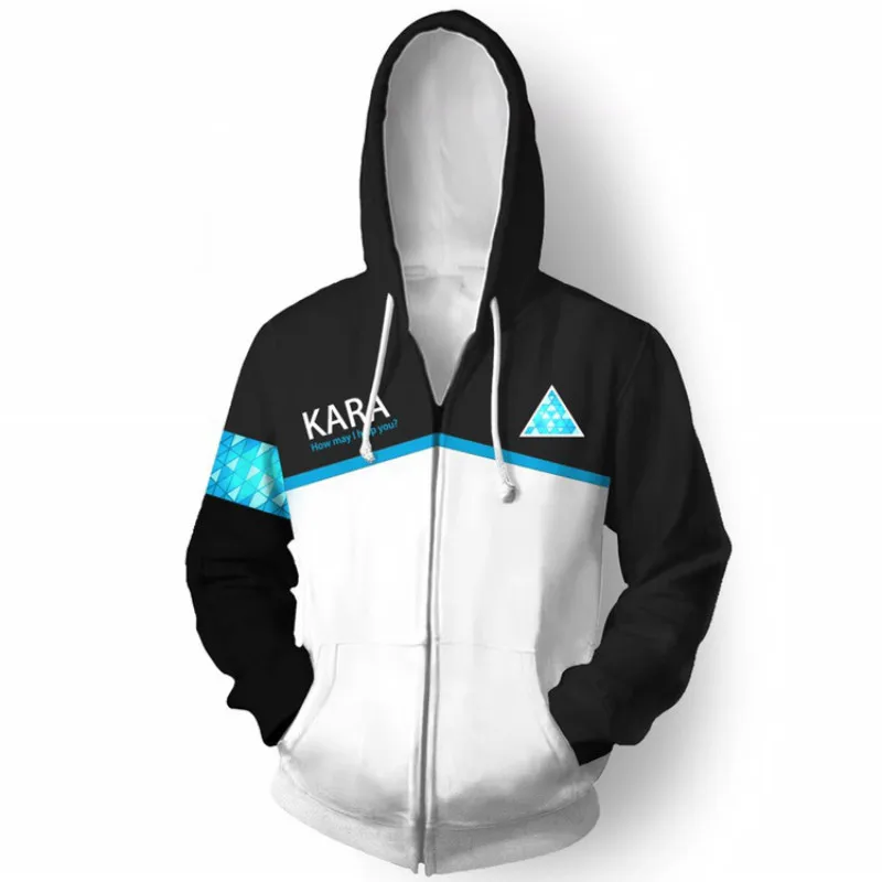 2019 New Sweatshirts Detroit: Become Human Connor RK800 Men and Women Hoodies Autumn Winter 3D Printing Zipper Hooded Coat
2019 New Sweatshirts Detroit: Become Human Connor RK800 Men and Women Hoodies Autumn Winter 3D Printing Zipper Hooded Coat