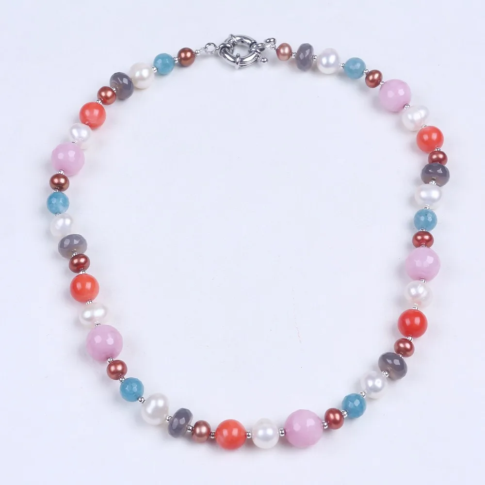 Freshwater pearl necklace with multi color natural stone necklace women choker necklace jewelry as girl friends birthday gifts
Freshwater pearl necklace with multi color natural stone necklace women choker necklace jewelry as girl friends birthday gifts