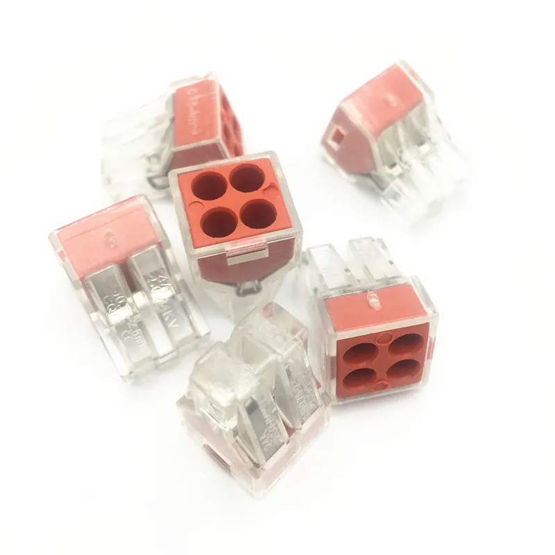 10Pcs/100pcs PCT104 WAGO 773-104 Push wire wiring connector For Junction box 4 pin conductor terminal block wire connector
10Pcs/100pcs PCT104 WAGO 773-104 Push wire wiring connector For Junction box 4 pin conductor terminal block wire connector