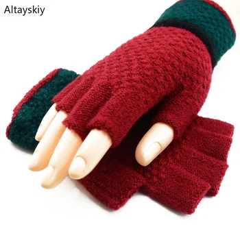 Gloves Women 2020 Thicker Warm Winter Soft Knitted Elegant Womens Glove Half Finger Wrist Korean Style All-match Retro Simple
Gloves Women 2020 Thicker Warm Winter Soft Knitted Elegant Womens Glove Half Finger Wrist Korean Style All-match Retro Simple