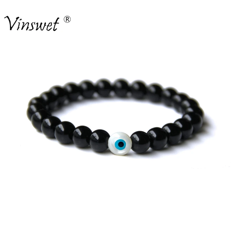 Natural Stone Turquoises Malachite Black Onyx Beads Bracelet Men Evil Eye Elastic Bracelets for Women Men Jewelry 2019 Bileklik
Natural Stone Turquoises Malachite Black Onyx Beads Bracelet Men Evil Eye Elastic Bracelets for Women Men Jewelry 2019 Bileklik